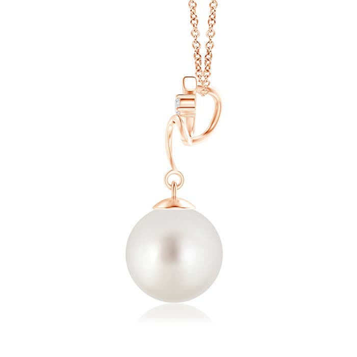 AAA - South Sea Cultured Pearl / 5.27 CT / 14 KT Rose Gold