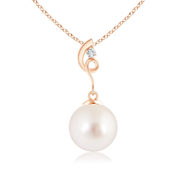 AAAA - South Sea Cultured Pearl / 5.27 CT / 14 KT Rose Gold