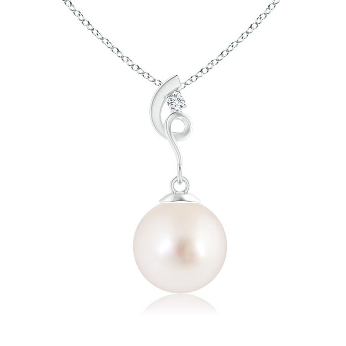 AAAA - South Sea Cultured Pearl / 5.27 CT / 14 KT White Gold