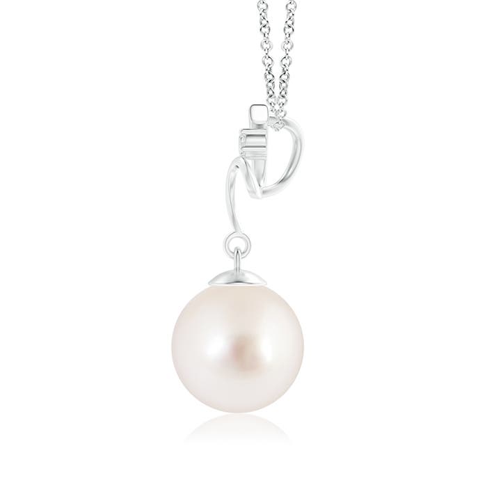 AAAA - South Sea Cultured Pearl / 5.27 CT / 14 KT White Gold