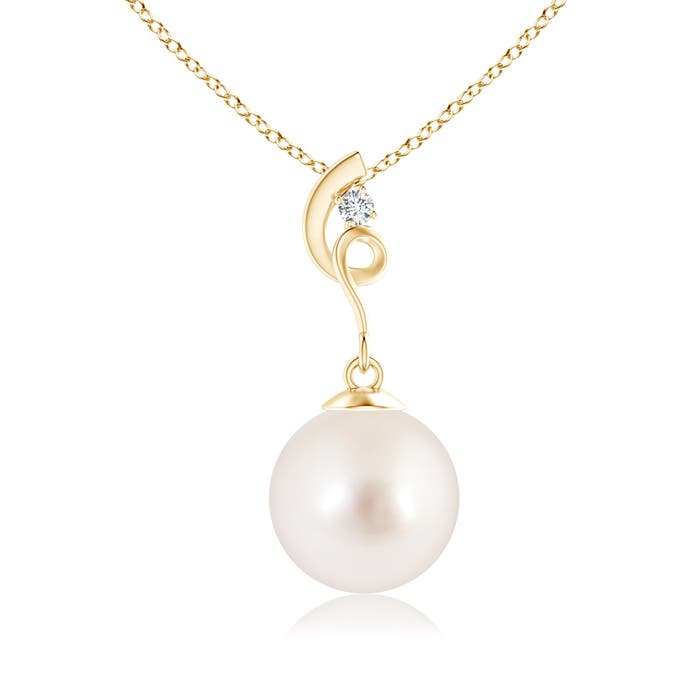 AAAA - South Sea Cultured Pearl / 5.27 CT / 14 KT Yellow Gold