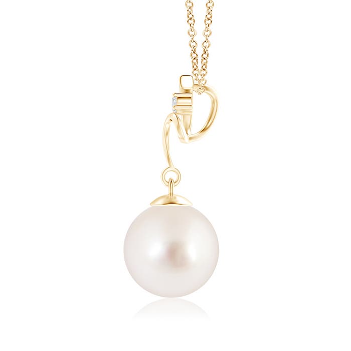 AAAA - South Sea Cultured Pearl / 5.27 CT / 14 KT Yellow Gold