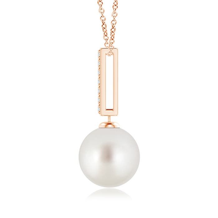 AAA - South Sea Cultured Pearl / 7.26 CT / 14 KT Rose Gold