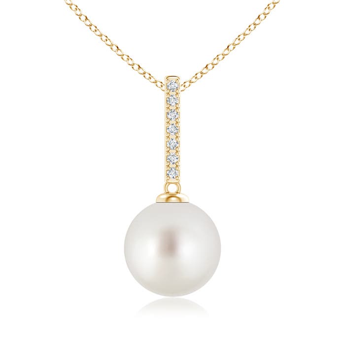 AAA - South Sea Cultured Pearl / 7.26 CT / 14 KT Yellow Gold