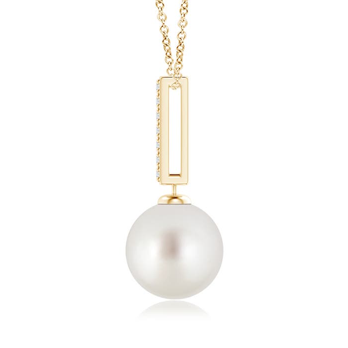 AAA - South Sea Cultured Pearl / 7.26 CT / 14 KT Yellow Gold