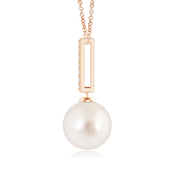 AAAA - South Sea Cultured Pearl / 7.26 CT / 14 KT Rose Gold