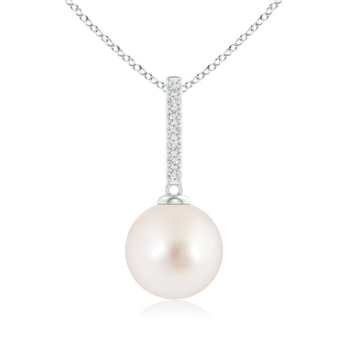 AAAA - South Sea Cultured Pearl / 7.26 CT / 14 KT White Gold