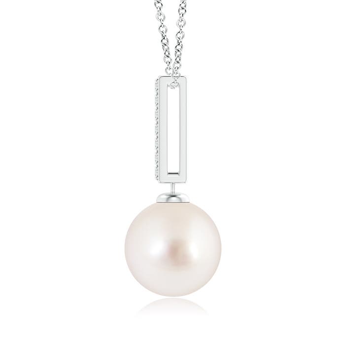 AAAA - South Sea Cultured Pearl / 7.26 CT / 14 KT White Gold