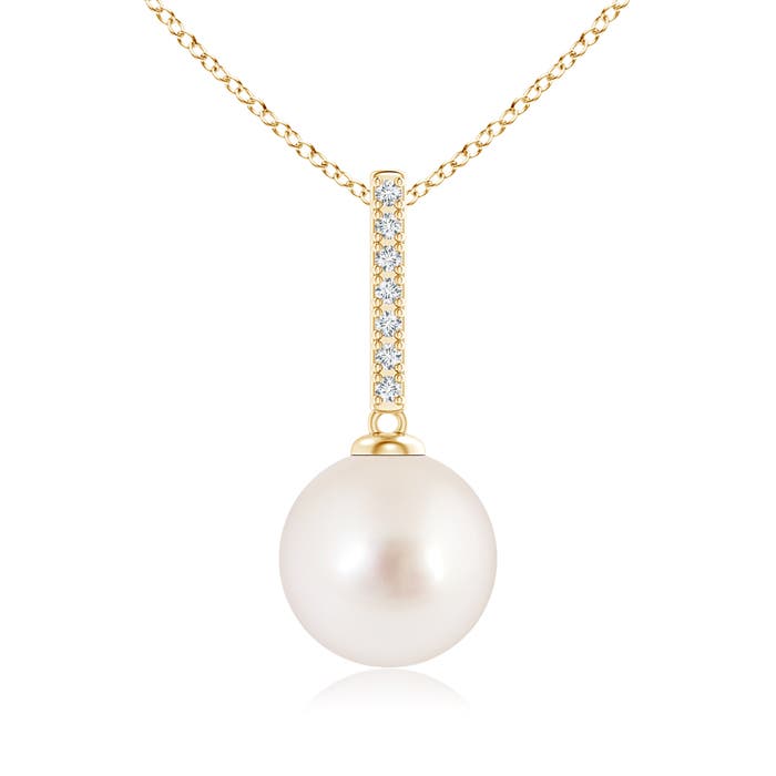 AAAA - South Sea Cultured Pearl / 7.26 CT / 14 KT Yellow Gold