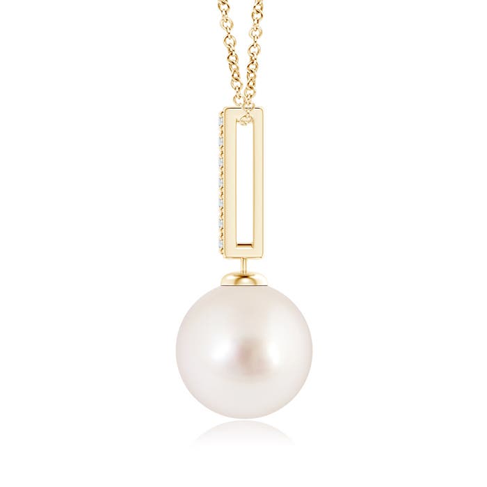 AAAA - South Sea Cultured Pearl / 7.26 CT / 14 KT Yellow Gold