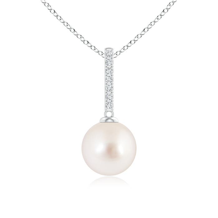 AAAA - South Sea Cultured Pearl / 5.29 CT / 14 KT White Gold