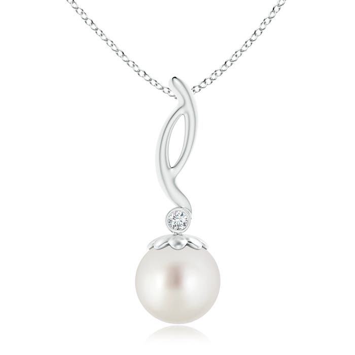 AAA - South Sea Cultured Pearl / 7.24 CT / 14 KT White Gold