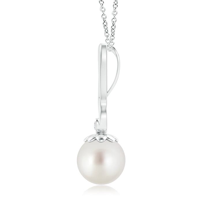 AAA - South Sea Cultured Pearl / 7.24 CT / 14 KT White Gold