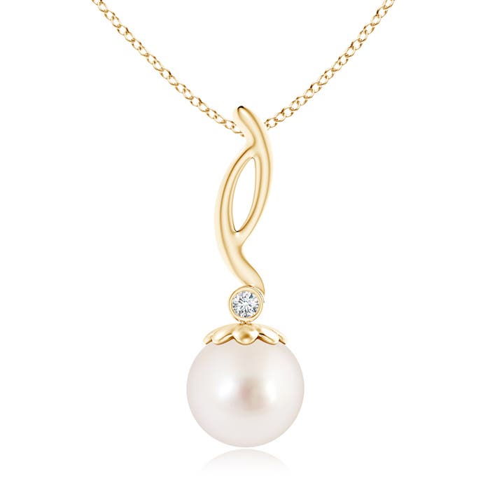 AAAA - South Sea Cultured Pearl / 7.24 CT / 14 KT Yellow Gold