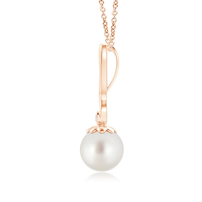 AAA - South Sea Cultured Pearl / 5.29 CT / 14 KT Rose Gold