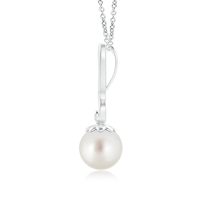 AAA - South Sea Cultured Pearl / 5.29 CT / 14 KT White Gold