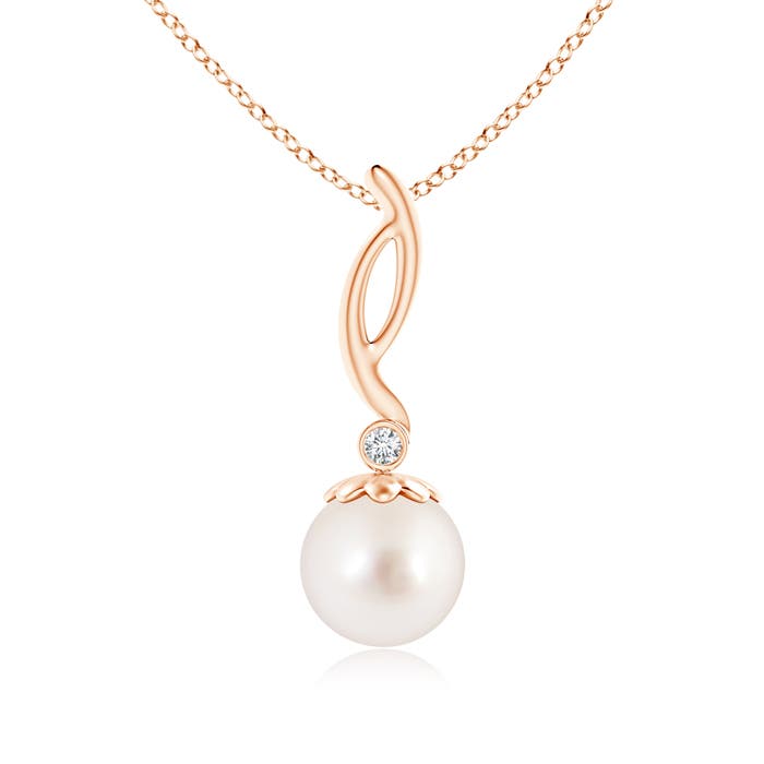 AAAA - South Sea Cultured Pearl / 5.29 CT / 14 KT Rose Gold