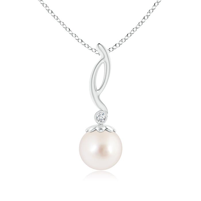 AAAA - South Sea Cultured Pearl / 5.29 CT / 14 KT White Gold