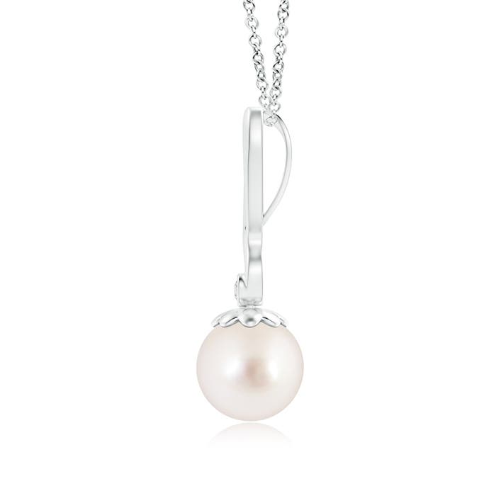 AAAA - South Sea Cultured Pearl / 5.29 CT / 14 KT White Gold