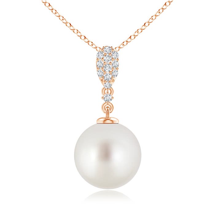 AAA - South Sea Cultured Pearl / 7.3 CT / 14 KT Rose Gold