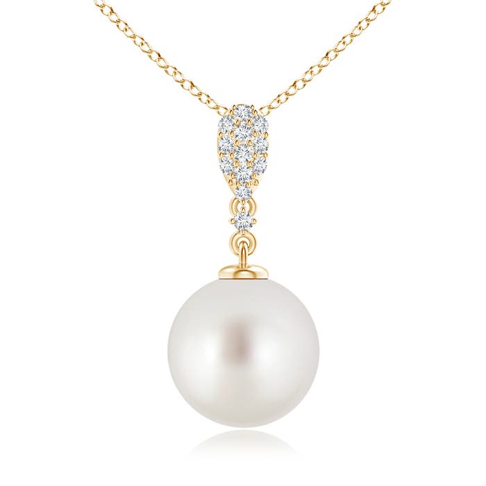 AAA - South Sea Cultured Pearl / 7.3 CT / 14 KT Yellow Gold