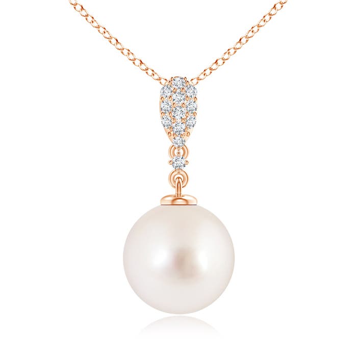 AAAA - South Sea Cultured Pearl / 7.3 CT / 14 KT Rose Gold