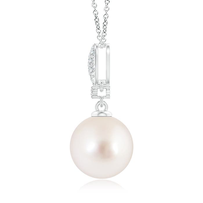 AAAA - South Sea Cultured Pearl / 7.3 CT / 14 KT White Gold