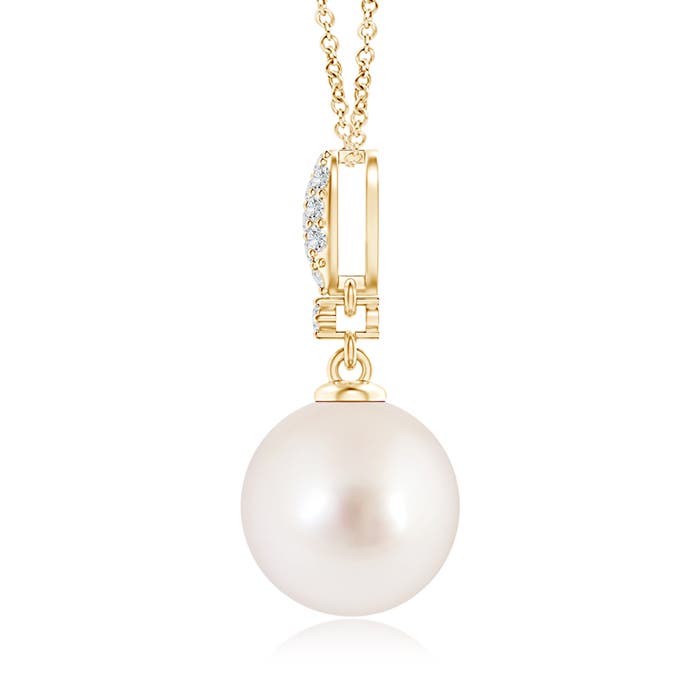 AAAA - South Sea Cultured Pearl / 7.3 CT / 14 KT Yellow Gold