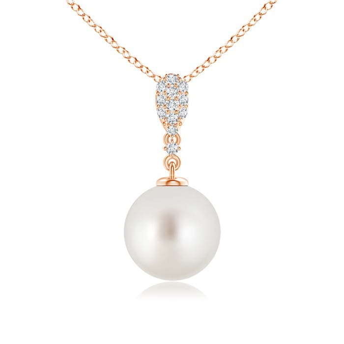 AAA - South Sea Cultured Pearl / 5.32 CT / 14 KT Rose Gold