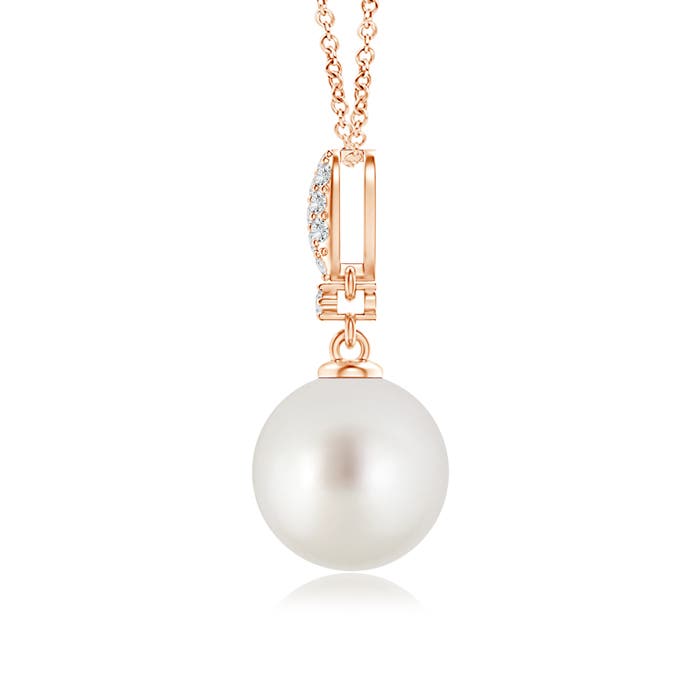 AAA - South Sea Cultured Pearl / 5.32 CT / 14 KT Rose Gold