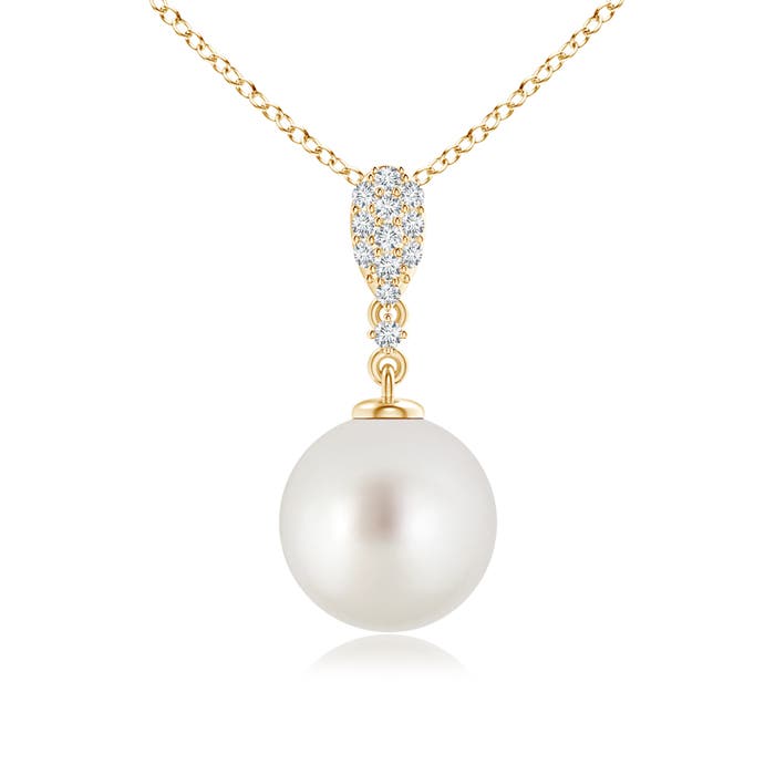 AAA - South Sea Cultured Pearl / 5.32 CT / 14 KT Yellow Gold