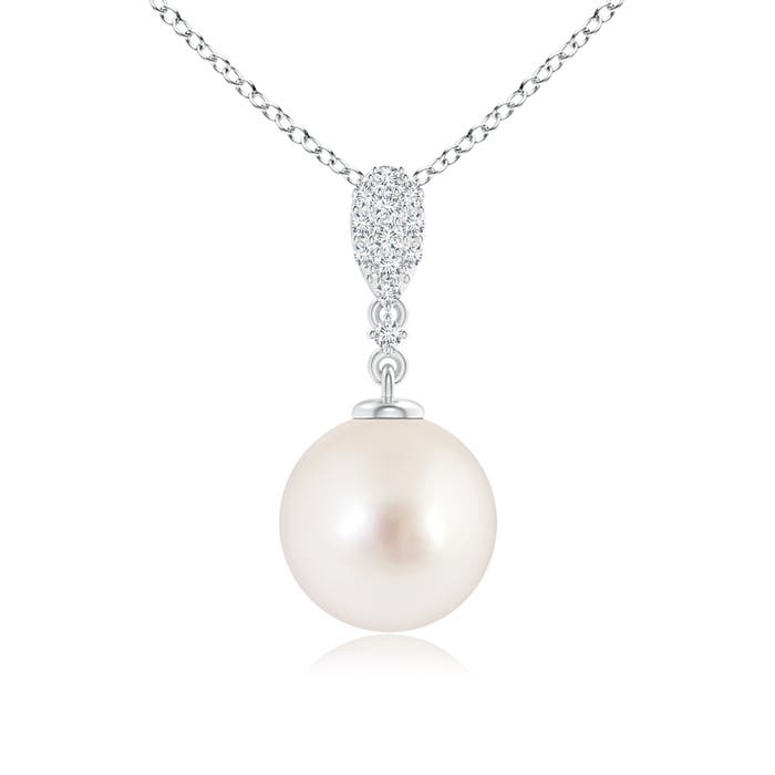 AAAA - South Sea Cultured Pearl / 5.32 CT / 14 KT White Gold