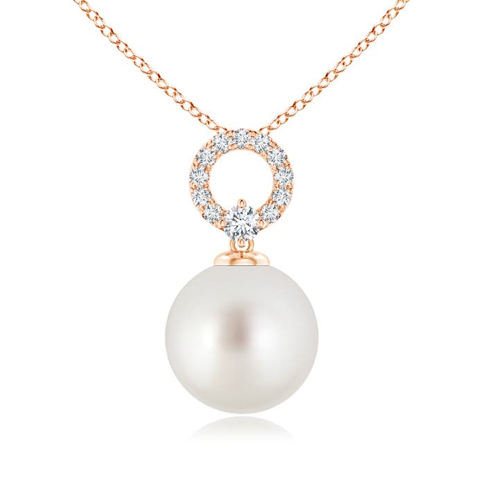 AAA - South Sea Cultured Pearl / 7.35 CT / 14 KT Rose Gold