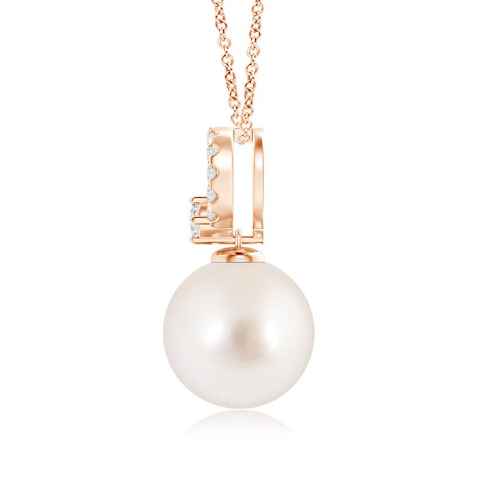 AAAA - South Sea Cultured Pearl / 7.35 CT / 14 KT Rose Gold