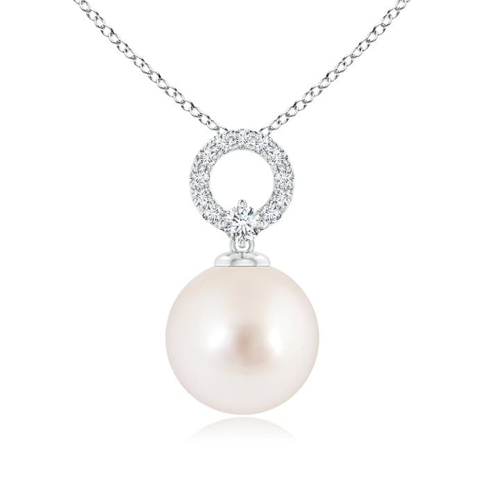 AAAA - South Sea Cultured Pearl / 7.35 CT / 14 KT White Gold