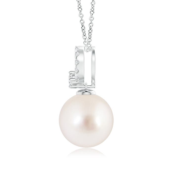 AAAA - South Sea Cultured Pearl / 7.35 CT / 14 KT White Gold