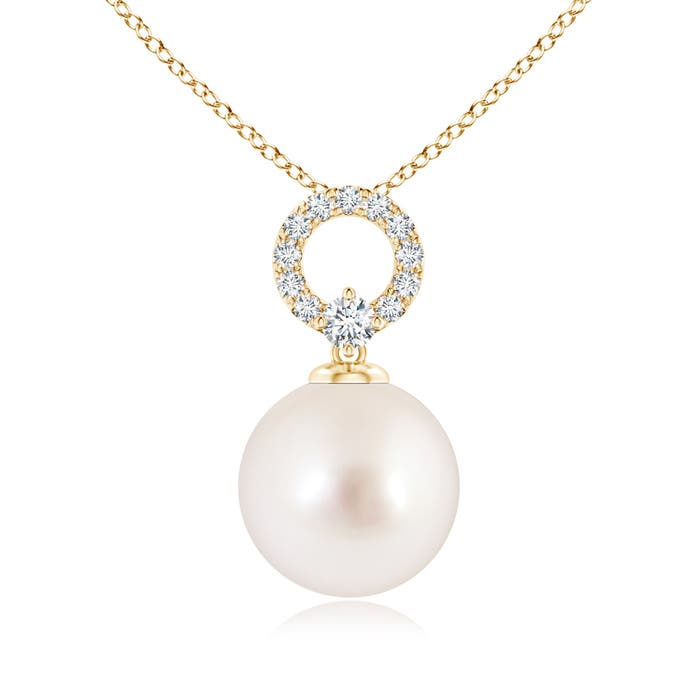 AAAA - South Sea Cultured Pearl / 7.35 CT / 14 KT Yellow Gold