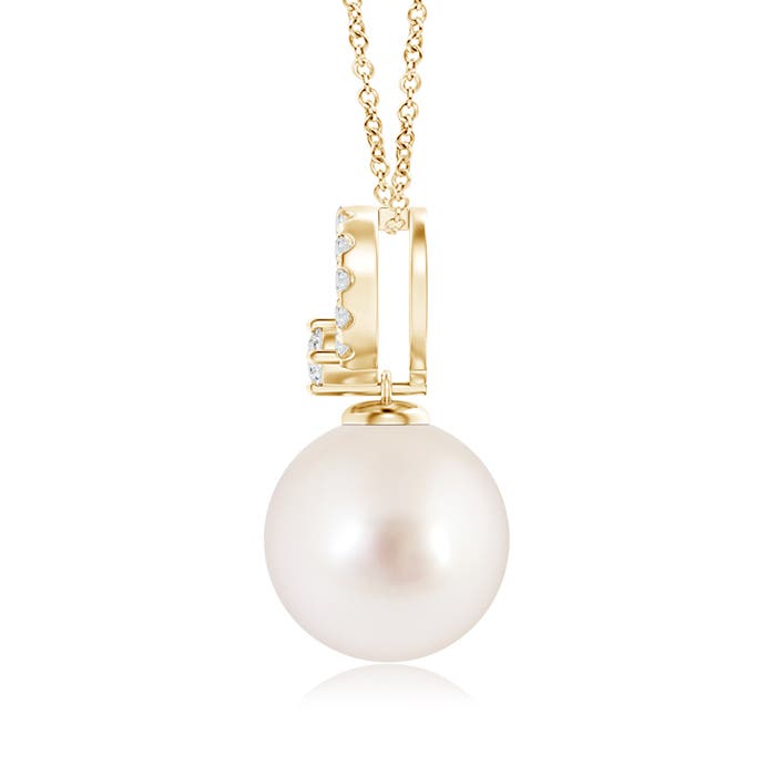 AAAA - South Sea Cultured Pearl / 7.35 CT / 14 KT Yellow Gold