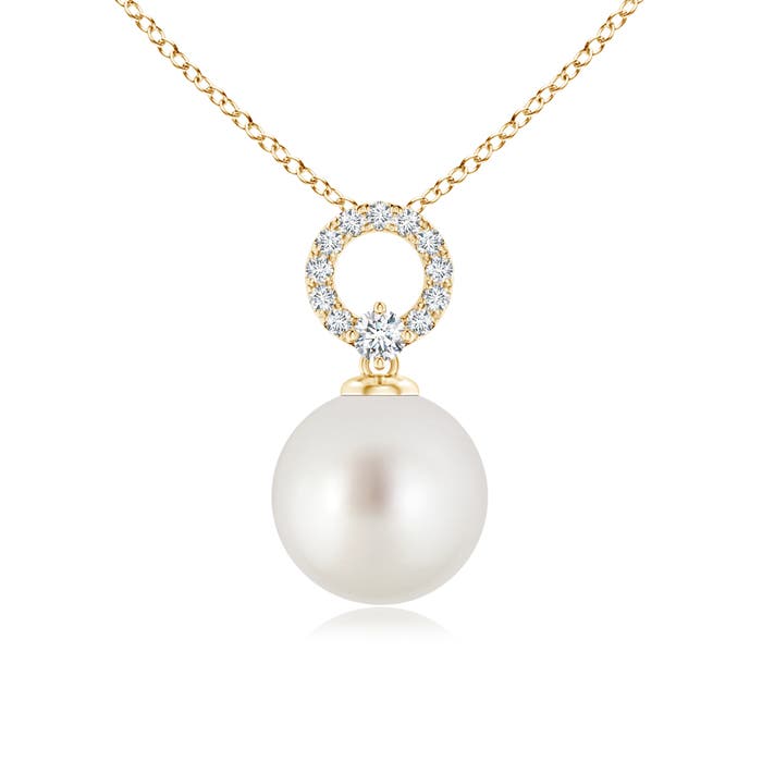 AAA - South Sea Cultured Pearl / 5.36 CT / 14 KT Yellow Gold