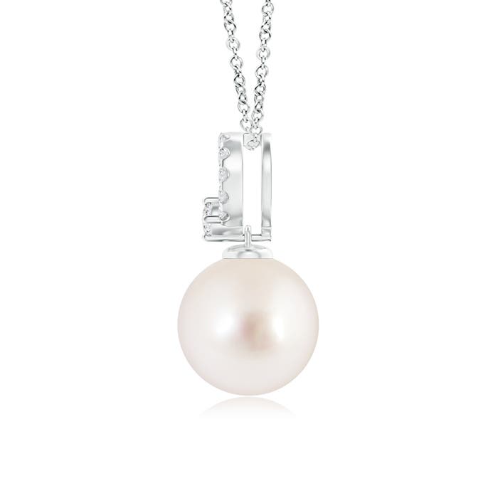 AAAA - South Sea Cultured Pearl / 5.36 CT / 14 KT White Gold