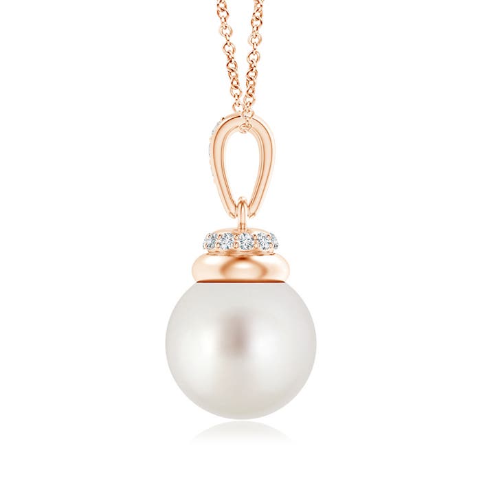 AAA - South Sea Cultured Pearl / 7.32 CT / 14 KT Rose Gold