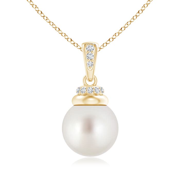 AAA - South Sea Cultured Pearl / 7.32 CT / 14 KT Yellow Gold