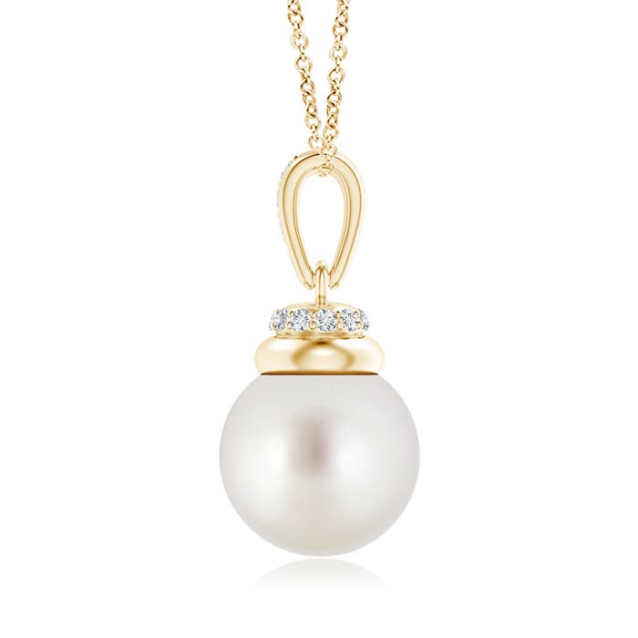 AAA - South Sea Cultured Pearl / 7.32 CT / 14 KT Yellow Gold