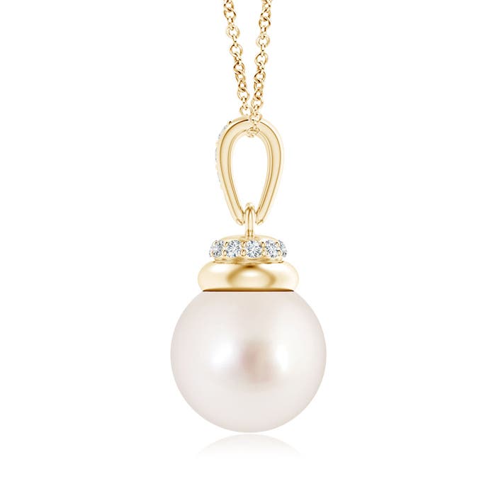 AAAA - South Sea Cultured Pearl / 7.32 CT / 14 KT Yellow Gold