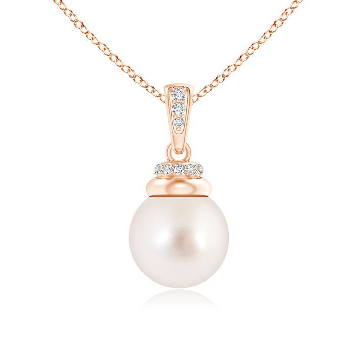 AAAA - South Sea Cultured Pearl / 5.34 CT / 14 KT Rose Gold