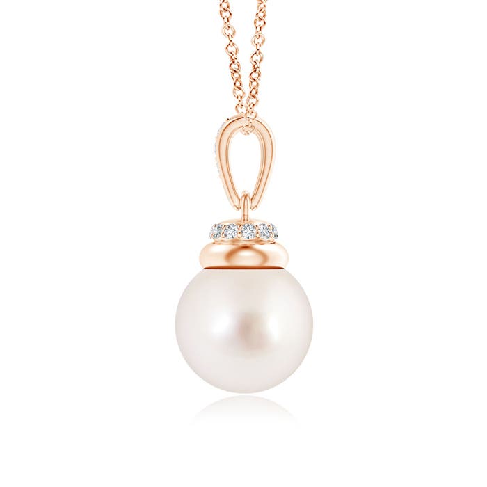 AAAA - South Sea Cultured Pearl / 5.34 CT / 14 KT Rose Gold