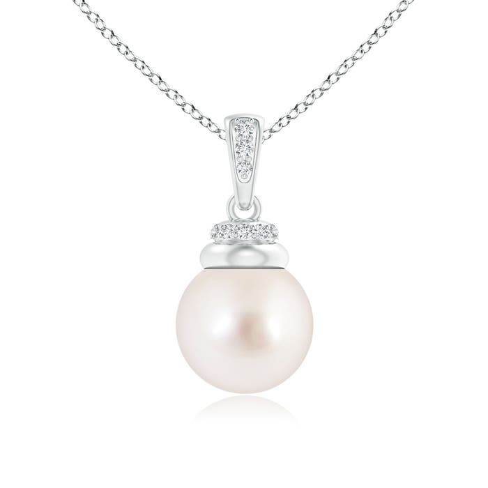 AAAA - South Sea Cultured Pearl / 5.34 CT / 14 KT White Gold