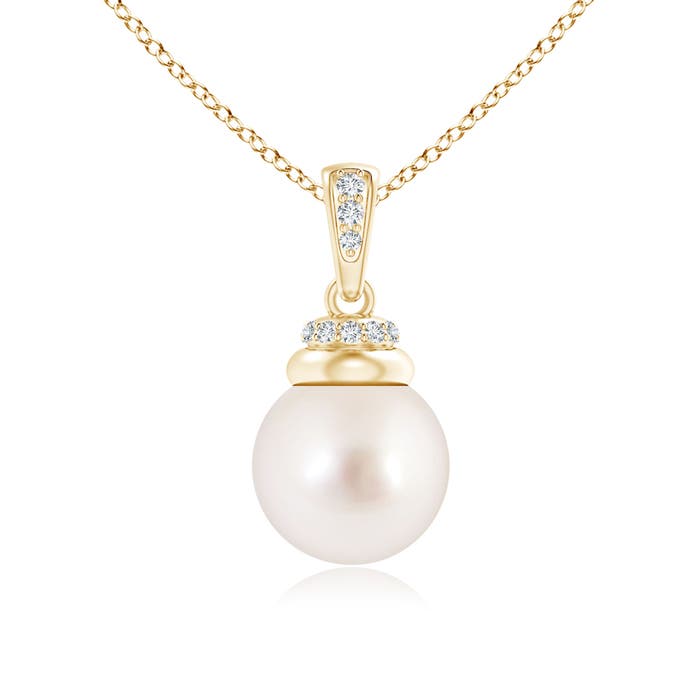 AAAA - South Sea Cultured Pearl / 5.34 CT / 14 KT Yellow Gold