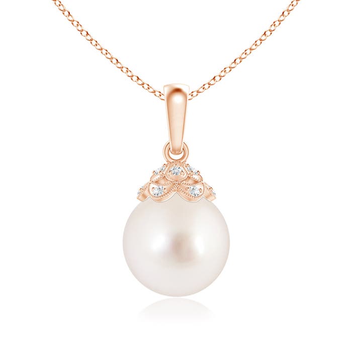 AAAA - South Sea Cultured Pearl / 5.32 CT / 14 KT Rose Gold