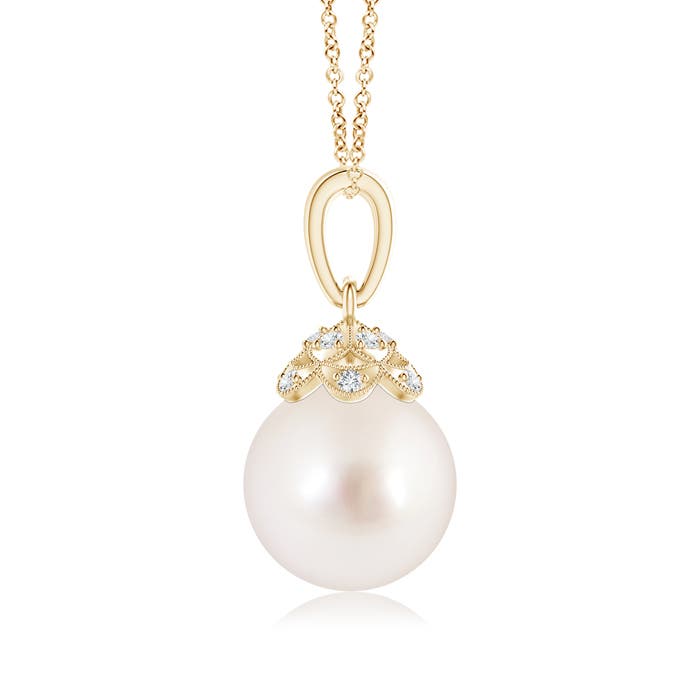 AAAA - South Sea Cultured Pearl / 5.32 CT / 14 KT Yellow Gold